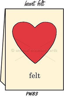 Blank Greeting Card - "Heart Felt"