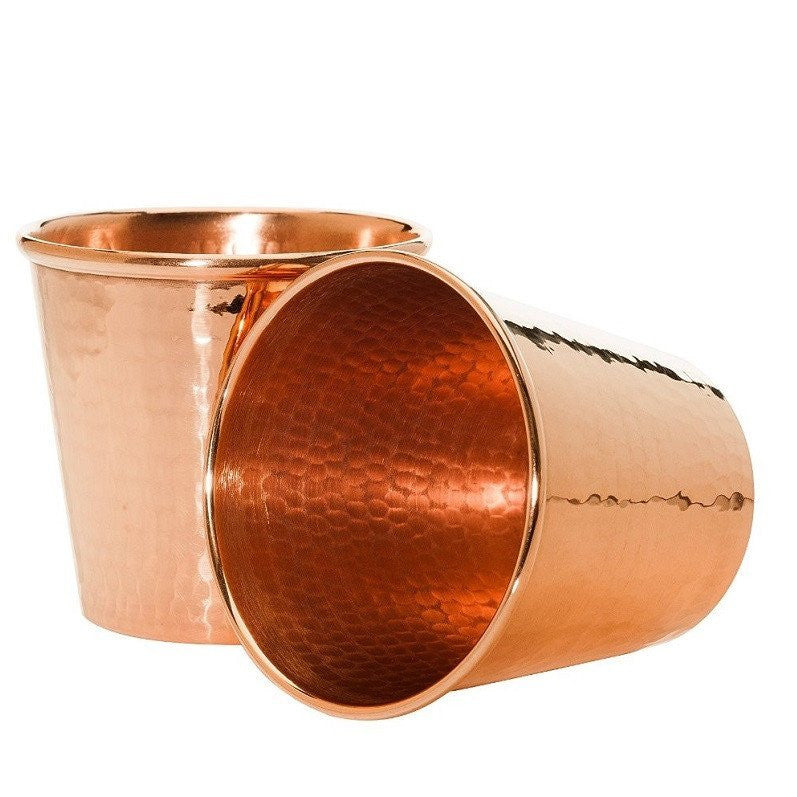 Sertodo 18 oz. Hammered Copper Apa Cup