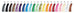 Berlingot Laguiole Steak Knives, Set of 6, in Custom Rainbow Mix (Hot or Cool)