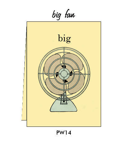 Blank Greeting Card - "Big Fan"