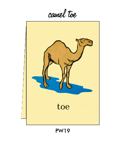 Blank Greeting Card - "Camel Toe"