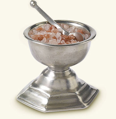 MATCH Pewter - Footed Salt Cellar with Spoon