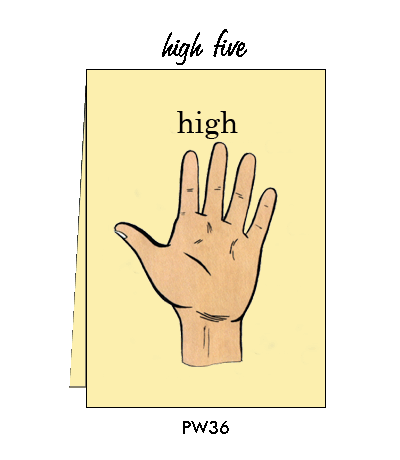 Pointed Wit Greeting Card: "High Five"