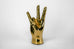 University of Houston "Shasta" Cougar Paw Hand Sign Sculpture in Brass