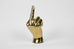 The Finger Hand Sign Sculpture in Brass