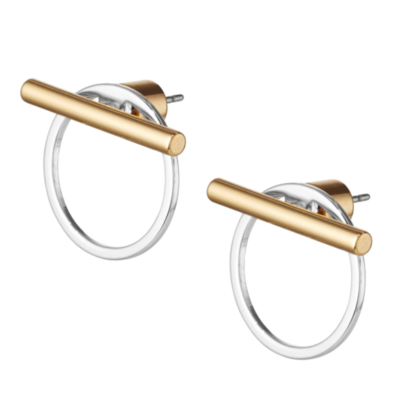Rhye Earring Jackets in Two Tone (Gold and Silver)