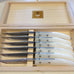 Berlingot Laguiole Steak Knives, Set of 6, in White (54)