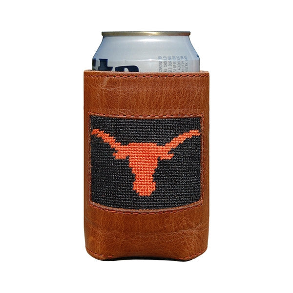Texas (Black) Needlepoint Can Cooler