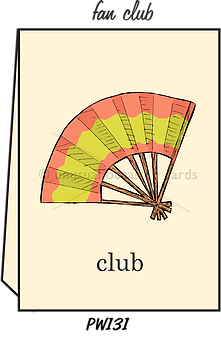Blank Greeting Card - "Fan Club"